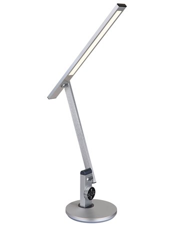 Solana lampada da tavolo alluminio spazzolato  led