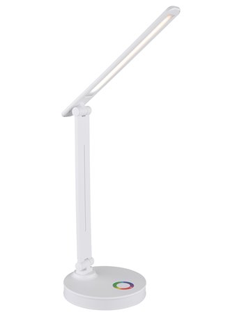 Geraldo lampada da tavolo plastica bianco satinato  led
