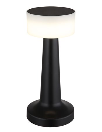 Angelika lampada da tavolo plastica nero satinato  led