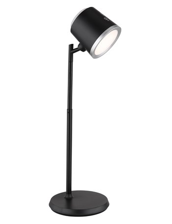 Meeya lampada da tavolo plastica nero satinato  led