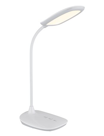 Botal lampada da tavolo plastica bianco lucido  led