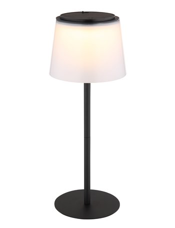 Mariam lampada da tavolo metallo nero satinato  led