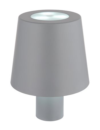 Yara lampada da tavolo plastica grigio satinato  led