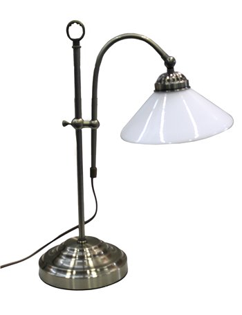 Landlife lampada da tavolo metallo ottone antico  1x e14