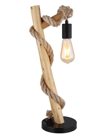 Ulleu lampada da tavolo metallo nero satinato  1x e27