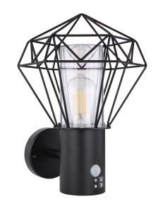 Horace lampada da esterno acciaio inossidabile nero  1x e27 led 2