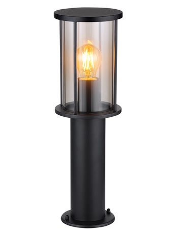 Gracey lampada da esterno acciaio inossidabile nero satinato  1x e27