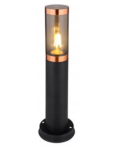 Boston lampada da esterno acciaio inossidabile nero  1x e27