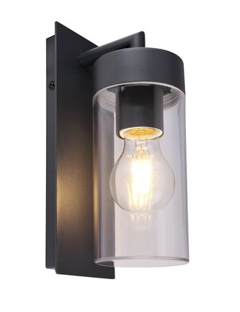 Vessa lampada da esterno alluminio antracite  1x e27 led