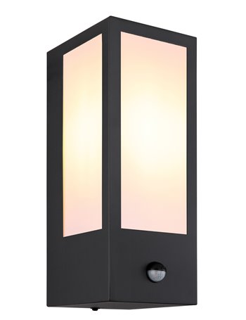 Gundula lampada da esterno metallo nero satinato  1x e27