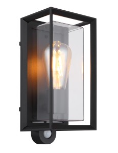 Logana lampada da esterno alluminio nero satinato  1x e27