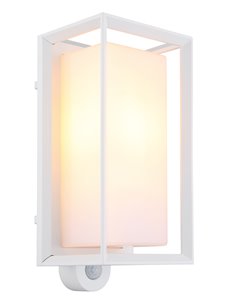 Logana lampada da esterno alluminio bianco satinato  1x e27