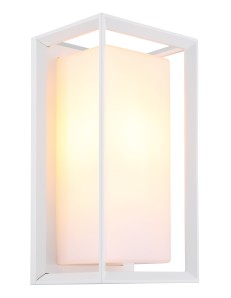 Logana lampada da esterno alluminio bianco satinato  1x e27