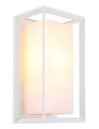 Logana lampada da esterno alluminio bianco satinato  1x e27