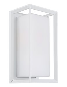 Logana lampada da esterno alluminio bianco satinato  1x e27 2