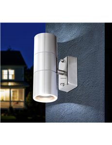 Style lampada da esterno acciaio inossidabile  2x gu10 led 2