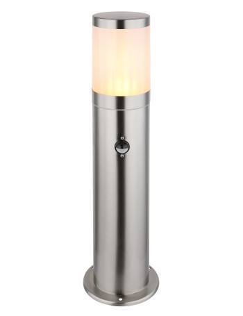 Xeloo lampada da esterno acciaio inossidabile argento lucido  1x e27