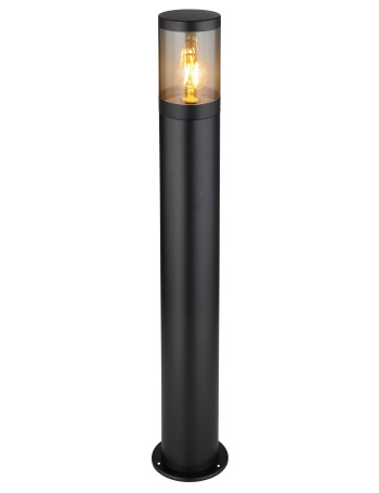 Xeloo lampada da esterno acciaio inossidabile nero satinato  1x e27