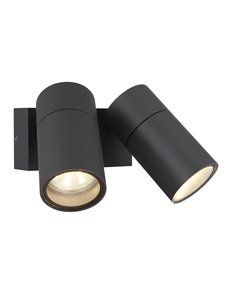 Piper lampada da esterno alluminio antracite satinato  2x gu10