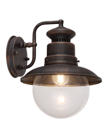 Sella lampada da esterno acciaio color ruggine  1x e27