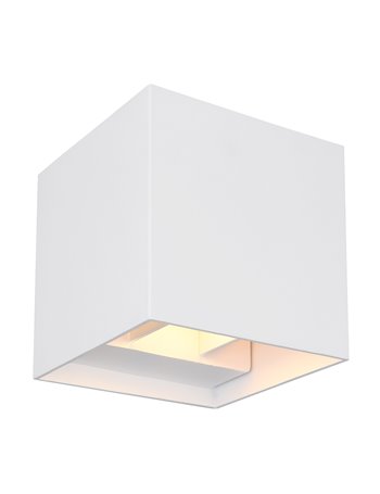 Veronika lampada da esterno alluminio pressofuso bianco  2x led