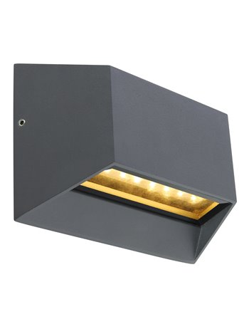 Honna lampada da esterno alluminio pressofuso antracite  led