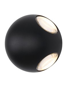 Slice lampada da esterno alluminio nero satinato  led