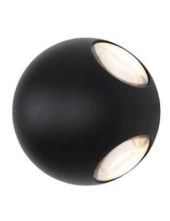 Slice lampada da esterno alluminio nero satinato  led