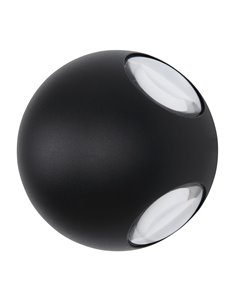 Slice lampada da esterno alluminio nero satinato  led 2