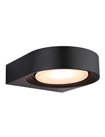 Oko lampada da esterno alluminio pressofuso nero satinato  led