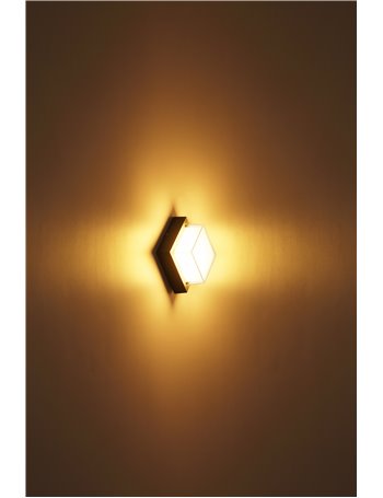 Jalla lampada da esterno alluminio pressofuso antracite  led