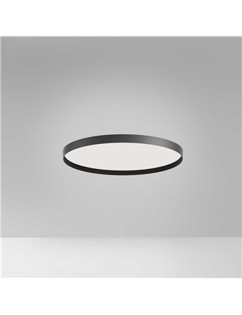 Acelia plafoniera media led dimmerabile nero