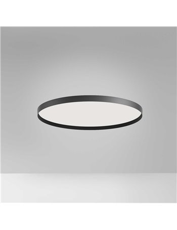 Acelia plafoniera grande led dimmerabile nero