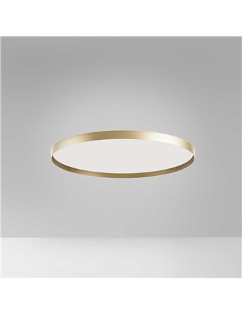 Acelia plafoniera grande led dimmerabile oro
