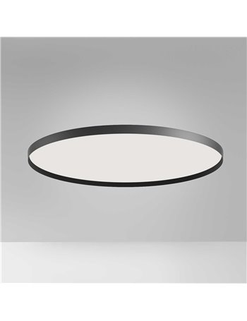 Acelia plafoniera big led dimmerabile nero