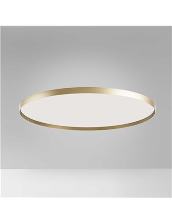 Acelia plafoniera big led dimmerabile oro