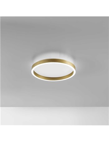 Aela plafoniera piccola led dimmerabile oro