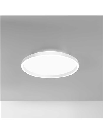 Aela plafoniera media led dimmerabile bianco