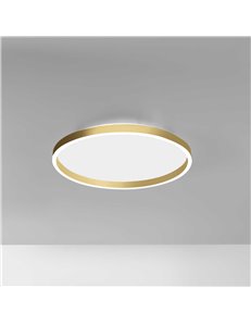 Aela plafoniera media led dimmerabile oro