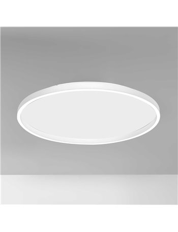 Aela plafoniera grande led dimmerabile bianco