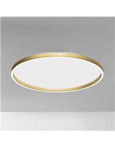 Aela plafoniera grande led dimmerabile oro