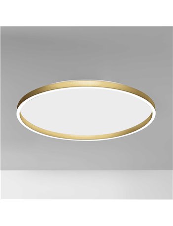 Aela plafoniera grande led dimmerabile oro