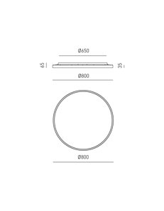 Aela plafoniera grande led dimmerabile oro 2