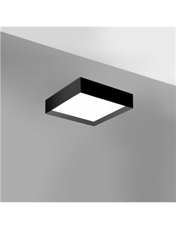 Aoi plafoniera piccola led nero 30W 3000K-4000K