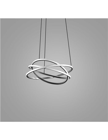 Atia lampada sospensione led nero 80W 3000K