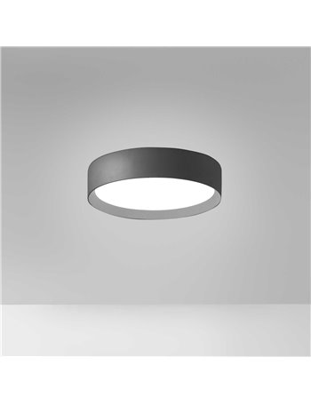 Ava plafoniera piccola led nero 30W 3000K-4000K