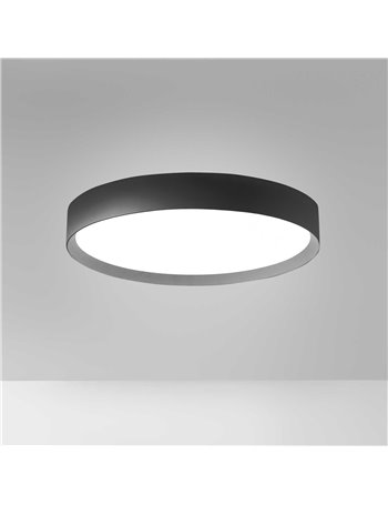 Ava plafoniera media led nero 60W 3000K-4000K
