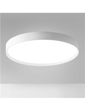 Ava plafoniera grande led bianco 80W 3000K-4000K