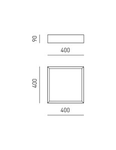Aoi plafoniera piccola led bianco 30W 3000K-4000K 2