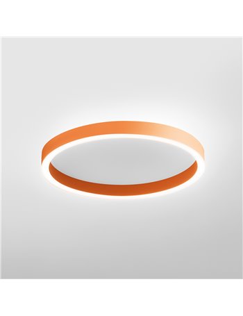 Aela plafoniera led media arancio bruciato 50W+10W 3100-3200lm